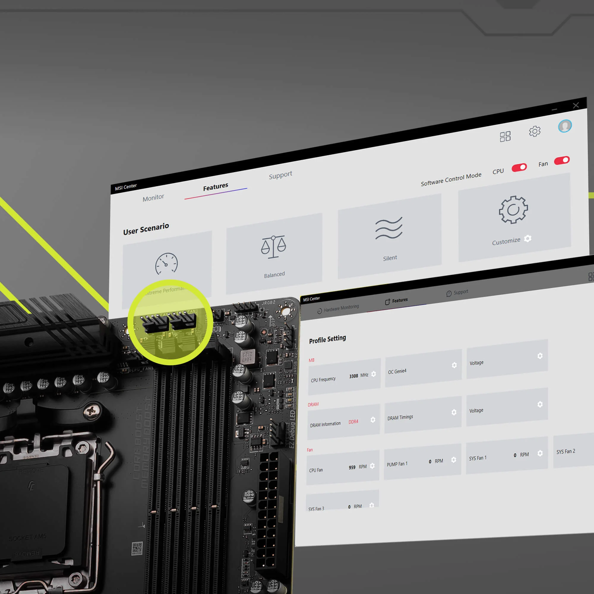 Document MSI Center Optimizasyonu MSI Center yaz�l�m�, MSI anakartlarda 3 farkl� so�utma