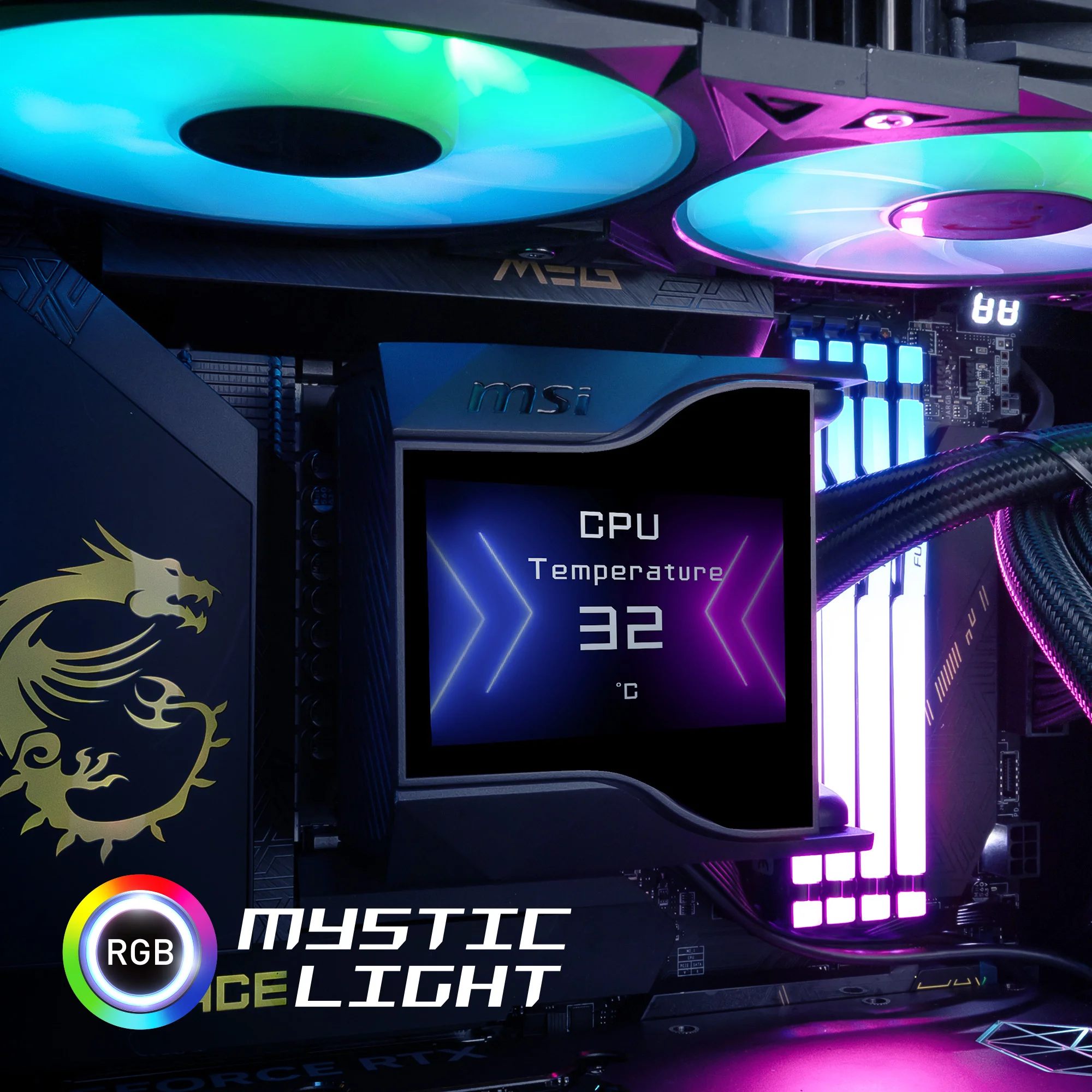 Document Mystic Light i�in Haz�r MSI Mystic Light, tek bir yaz�l�m alt�nda anakart, ekran