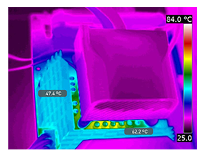 MEG CORELIQUID S360 Water-Block-Fan-ON
