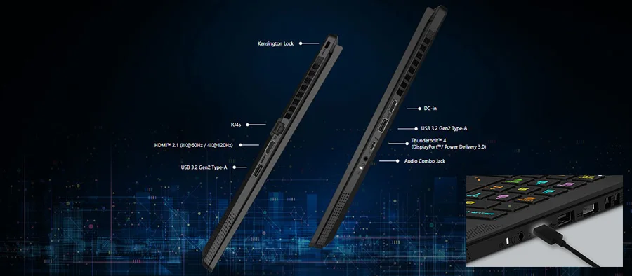 STEALTH 16 AI A2HWGG-056TR stealth 16 ai a2hwgg 056tr genis kapsamli baglanti ozellikleri