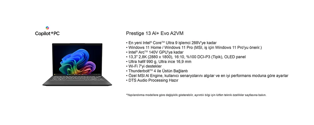 PRESTIGE 13 AI+ EVO A2VMG-043TR