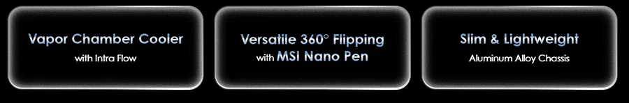 PRESTIGE 14 FLIP AI+ D3MTG-038TR prestige 14 flip ai d3mtg 038tr intra flow destekli buhar odasi sogutma cozumu msi nano kalem ile cok yonlu 360 dondurme ozelligi ince ve hafif aluminyum alasimli kasa