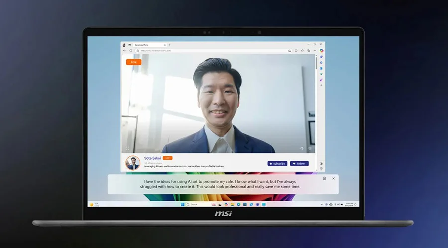 PRESTIGE 16 AI+ C3MG-039TR prestige 16 ai c3mg 039tr live captions