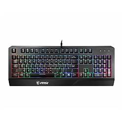 MSI GG VIGOR GK20 UK GAMING KEYBOARD RAINBOW ARKA AYDINLATMA ANTIGHOSTING MEMBRAN SIVI DOKULMESINE DAYANIKLI OYUNCU KLAVYESI TURKCE