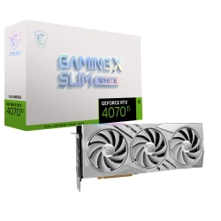 MSI VGA GEFORCE RTX 4070 TI GAMING X SLIM WHITE RTX4070 TI 12GB GDDR6X 192B DX12 PCIE 4.0 X16 (3XDP 1XHDMI)