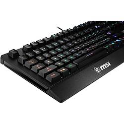 MSI GG VIGOR GK20 TR GAMING KEYBOARD RAINBOW ARKA AYDINLATMA ANTIGHOSTING MEMBRAN SIVI DOKULMESINE DAYANIKLI OYUNCU KLAVYESI TURKCE