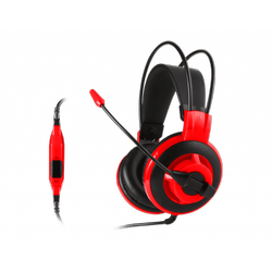 MSI GG DS501 GAMING HEADSET 40MM SURUCU KABLO KUMANDA MIKROFON 2.1M ORGU KABLO 3.5MM JAK KULAKUSTU KULAKLIK