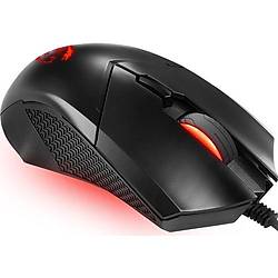 MSI GG CLUTCH GM08 GAMING MOUSE 4.200 DPI PIXART PAW3519 OPTIK SENSOR RED LED 1.8M KABLO AYARLANABILIR AGIRLIK ALTIN KAPLAMA USB BAG