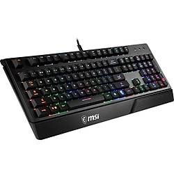 MSI GG VIGOR GK20 TR GAMING KEYBOARD RAINBOW ARKA AYDINLATMA ANTIGHOSTING MEMBRAN SIVI DOKULMESINE DAYANIKLI OYUNCU KLAVYESI TURKCE