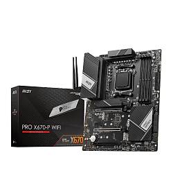 MSI PRO X670-P WIFI AM5 DDR5 6600MHZ(OC) 4X M.2 USB 3.2 HDMI DP 2.5G LAN AMD WIFI 6E RGB ATX