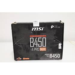 MSI B450-A PRO MAX DDR4 4133 MHz (OC) M.2x1 USB 3.2 VGA DVI HDMI ATX (Outlet - Te�hir)
