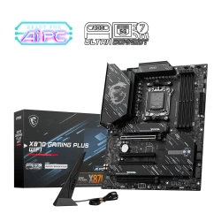 MSI MB X870 GAMING PLUS WIFI AM5 DDR5 8200MHZ(OC) 3X M.2 USB4 HDMI 5G LAN WIFI 7 RGB ATX