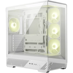 MSI MAG PANO 130R PZ WHITE TEMPERLI CAM 3X120MM REVERSE AGRB 1X120MM ARGB FAN ATX BEYAZ PANORAMIK GAMING BILGISAYAR KASASI