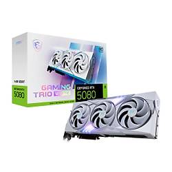 MSI VGA GEFORCE RTX 5080 16G GAMING TRIO OC WHITE RTX5080 16GB GDRR7 256 B DX12 PCIE 5.0 X16 (3XDP 1XHDMI)