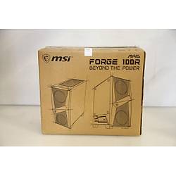 MSI MAG FORGE 100R 2x120mm ARGB 1x120mm Fanl� Siyah ATX Gaming Kasa (Outlet - Te�hir)