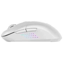 MSI GG VERSA 300 ELITE WIRELESS WHITE 65 GRAM GAMING MOUSE 26000 DPI 1000 Hz / 1MS PIXART PAW-3395DM OMRON MICRO SWITCH RGB LED 2.4 GHz Bluetooth 5.3 USB 2.0 KABLOSUZ MOUSE
