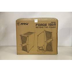 MSI MAG FORGE 100M 2x120mm RGB 1x120mm Fanl� Siyah ATX Gaming Kasa (Outlet - Te�hir)