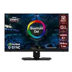 MSI 32 OPTIX MPG321UR QD 3840x2160 (UHD) 16:9 FLAT IPS 144HZ 1MS G-SYNC COMPATIBLE GAMING MONITOR