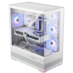 MSI MAG PANO 110R PZ WHITE TEMPERLI CAM 3X120MM 1X120MM ARGB FAN ATX BEYAZ PANORAMIK GAMING BILGISAYAR KASASI
