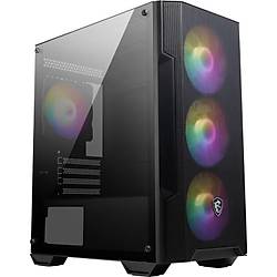 MSI MAG FORGE M100A AKRILIK YAN PANEL 3X120MM 1X120MM AUTO RGB FAN MATX GAMING BILGISAYAR KASASI