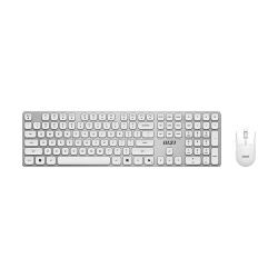 MSI Forge K210 White Combo TR Kablosuz Klavye Mouse Set