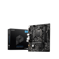 MSI MB B560M PRO-E SOKET 1200 DDR4 4800 (OC) PCI-E GEN 4 ,M.2 USB3.2 1X 1G LAN MATX
