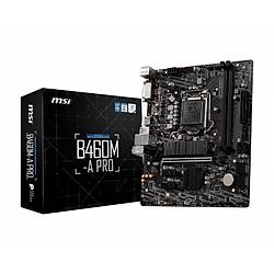 MSI B460M-A PRO SOKET 1200 DDR4 2933 DVI HDMI M.2 USB 3.2 MATX