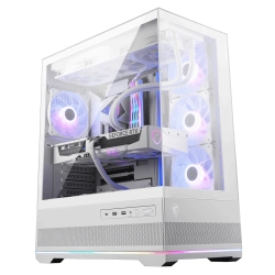 MSI MAG PANO 110R PZ WHITE TEMPERLI CAM 3X120MM 1X120MM ARGB FAN ATX BEYAZ PANORAMIK GAMING BILGISAYAR KASASI
