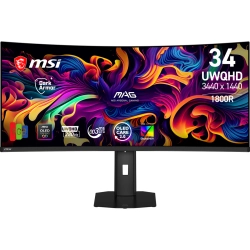 MSI 34.18" MAG 341CQP QD-OLED X28 280Hz 0.03ms QD-OLED Curve 1800R FreeSync Premium Pro UWQHD