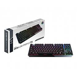 MSI GG VIGOR GK50 LOW PROFILE TKL TR DUSUK PROFIL SAYISAL TUS TAKIMSIZ KOMPAKT TKL TASARIM GERCEK MEKANIK KAILH SWITCH PER KEY RGB F