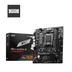 MSI MB PRO A620M-B AM5 DDR5 6800MHZ(OC) HDMI VGA M.2 USB3.2 JARGB_V2 MATX