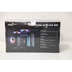MSI MAG Coreliquid A13 360 360mm ARGB Gen 2 3x120mm Siyah (Outlet - Kutusu Hasarl�)