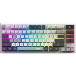 MSI GG FORGE GK600 TKL W SKY TR MEKANIK GAMING KLAVYE LCD EKRAN KTT HIFI LINEAR HOT-SWAPPABLE SWITCH PBT TUS TAKIMI RGB TR LAYOUT