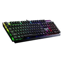 MSI GG VIGOR GK50 LOW PROFILE TR DUSUK PROFIL GERCEK MEKANIK KAILH SWITCH PER KEY RGB FIRCALANMIS METAL TUS YUZEYI TURKCE Q