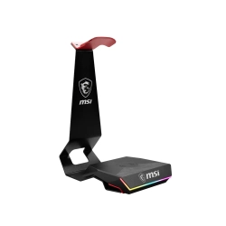 MSI GG HS01 HEADSET STAND + WIRELESS RGB CHARGER METAL KULAKLIK TUTUCU VE KABLOSUZ SARJ ALETI 15W HIZLI SARJ RGB GOSTERGE KAYMAZ TAB