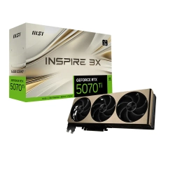 MSI VGA GeForce RTX 5070 TI 16G INSPIRE 3X OC RTX5070TI 16GB GDRR7 256 B DX12 PCIE 5.0 X16 (3XDP 1XHDMI)