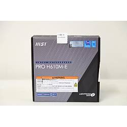 MSI PRO H610M-E DDR5 5600 MHz (OC) M.2x1 USB 3.2 VGA HDMI mATX (Outlet - Kutusu Hasarl�)
