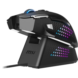 MSI GG VERSA PRO W + MOUSE DOCK PRO 97 GRAM WIRELESS GAMING MOUSE MAX 26000 DPI 1000 Hz / 1MS PIXART PAW-3395 OMRON SWITCH RGB LED MYSTIC LIGHT KABLOSUZ OYUNCU FARESI