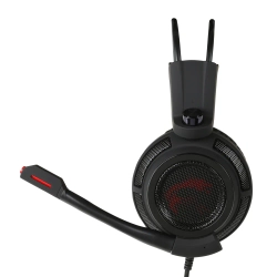 MSI GG DS502 GAMING HEADSET 7.1 CEVRESEL SES 2X40MM SURUCU KIRMIZI DRAGON LED AYDINLATMA KABLO KUMANDA MIKROFON 2M ORGU KABLO USB BA