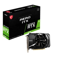 MSI VGA GEFORCE RTX 3050 AERO ITX 8G RTX3050 8GB GDDR6 128B DX12 PCIE 4.0 X8 (3XDP 1XHDMI)