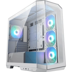 MSI MAG PANO M100R PZ WHITE TEMPERLI CAM 3X120MM 1X120MM ARGB FAN MATX BEYAZ PANORAMIK GAMING BILGISAYAR KASASI