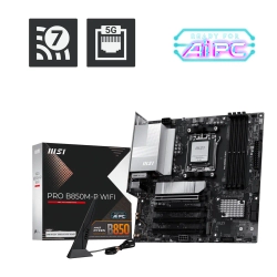 MSI MB PRO B850M-P WIFI AM5 DDR5 8200MHZ(OC) HDMI DP 3X M.2 USB 10GBS 5G LAN WI-FI 7 MATX