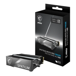 MSI SPATIUM M570 PRO PCIe 5.0 NVMe M.2 2TB FROZR (12400MB-11800MB/s) SSD