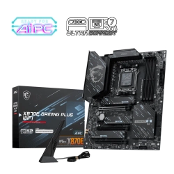 MSI MB X870E GAMING PLUS WIFI AM5 DDR5 8200MHZ(OC) 3X M.2 USB 40GBPS HDMI DP 5G LAN WIFI 7 RGB ATX