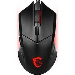 MSI GG CLUTCH GM08 GAMING MOUSE 4.200 DPI PIXART PAW3519 OPTIK SENSOR RED LED 1.8M KABLO AYARLANABILIR AGIRLIK ALTIN KAPLAMA USB BAG