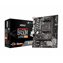 MSI B450M-A PRO MAX AM4 DDR4 3466(OC) DVI HDMI M.2 USB3.2 MATX