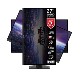 MSI 27 G274QPF 2560x1440 (WQHD) 16:9 FLAT RAPID IPS 170HZ 1MS ADAPTIVE-SYNC PIVOT GAMING MONITOR