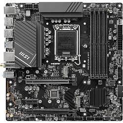 MSI PRO B760M-A WIFI SOKET 1700 DDR5 6800(OC) PCI-E M.2 USB3.2 HDMIDP 1X 2.5G LAN WI-FI 6E MATX