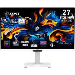 MSI 26.5" PRO MAX 271UPXW12G 120Hz 0.03ms QD-OLED Flat FreeSync Premium Pro Pivot UHD