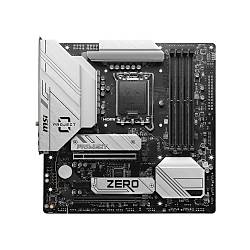 MSI MB B760M PROJECT ZERO SOKET 1700 DDR5 7800(OC) PCI-E ,M.2 USB3.2 HDMI,DP 1X 2.5G LAN WI-FI 6E MATX